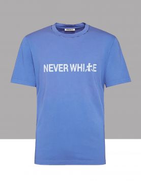 Premiata Never White T-shirt Shirts & tops Blauw