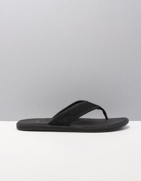Seaside Flip Leat Slippers Zwart Ugg